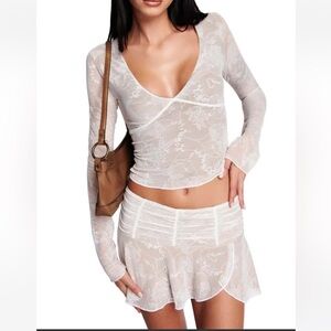 I Am Gia Yvette Skirt in Butterfly Lace